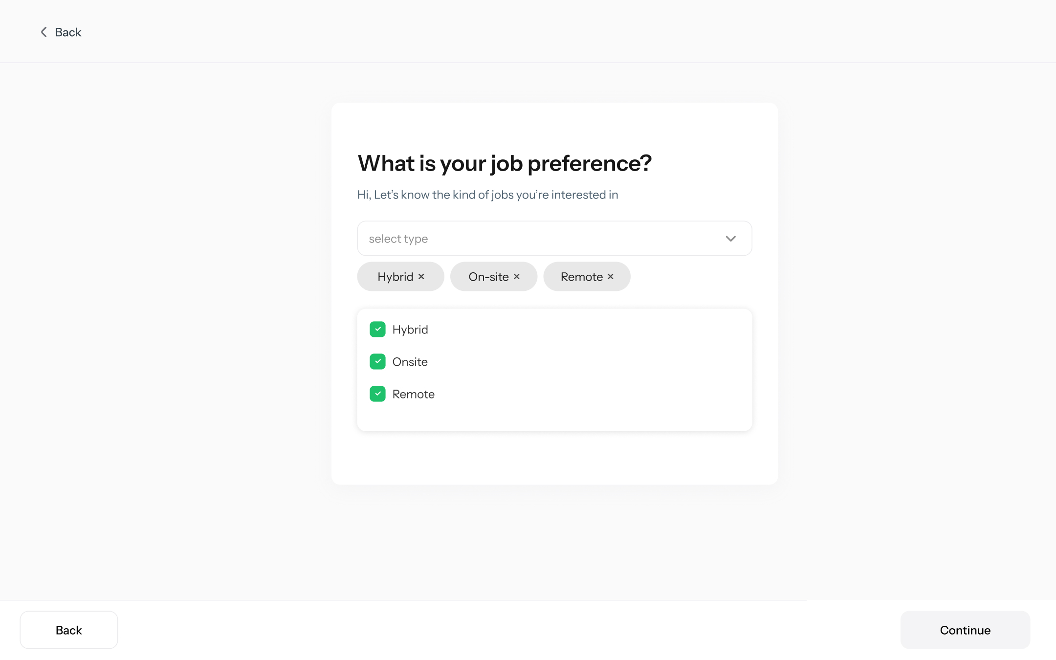 Goal-first questionnaire — not a form wall – 2