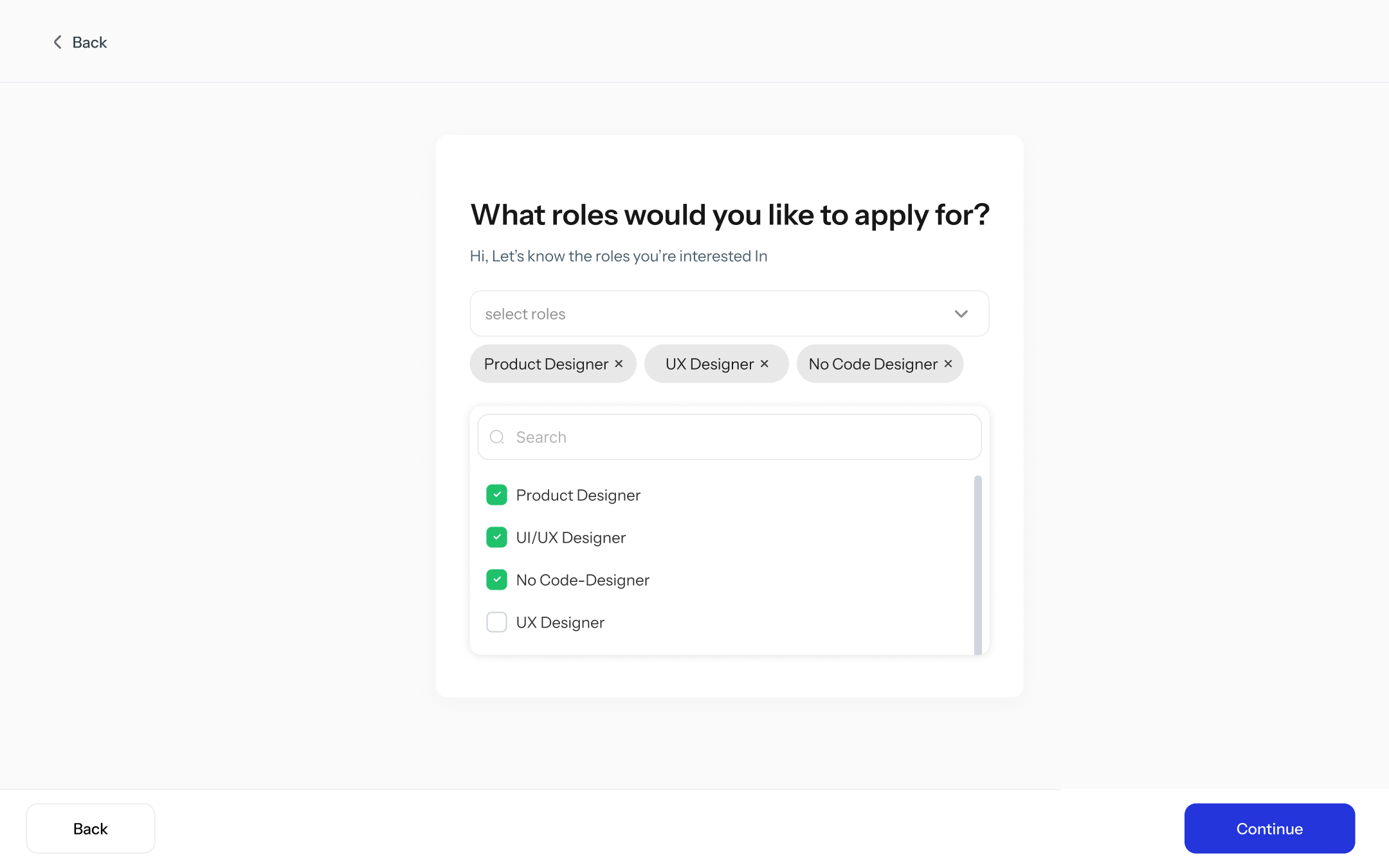 Goal-first questionnaire — not a form wall – 5