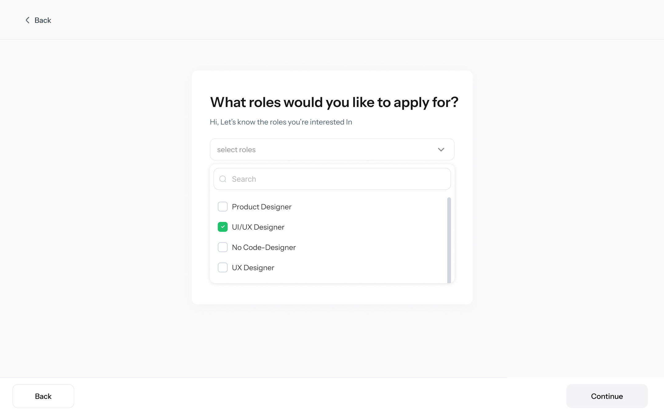 Goal-first questionnaire — not a form wall – 4