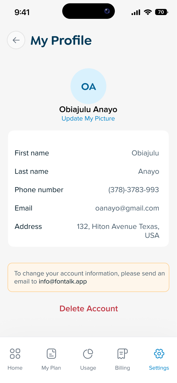 Calm, complete control over the account – 3